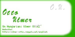 otto ulmer business card